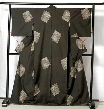 7531 본장 진흙 오시마 명주 지공 가루타 문양 미사용