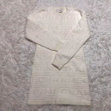 [ 새상품급 ] michellMacaron 로고 니트 원피스