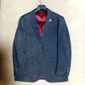 미사용 새상품 FIDATO 테일러드 저지 자켓 부토니에르 포함