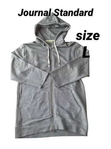 JOURNAL STANDARD 그레이 지퍼 후드티 L