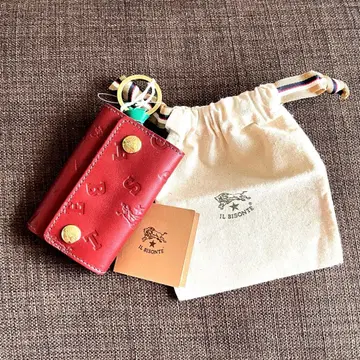 일비종떼 키케이스 키링 포함 로고 엠보싱 엠보 6구 빨간색 그린