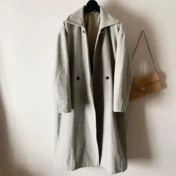 레이트리*고급 기모감 울 라이트 멜톤 오버코트*