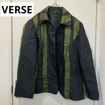VERSE 테일러드 자켓 블랙/그린 [ 44 ]