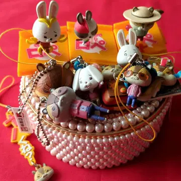 캐릭터 키링 피규어 세트 종이토끼 로페 2