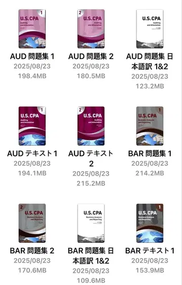 최신 시험 대응 아비타스 USCPA 문제집 텍스트 풀세트 (PDF만)