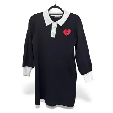 MARY QUANT 네이비 피케 셔츠 원피스 M