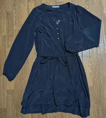 Alphabet's alphabet 새틴 원피스 네이비색 F 사이즈