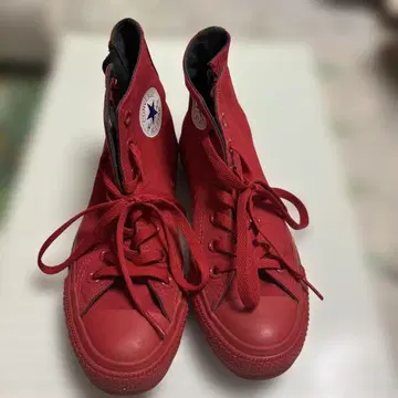 컨버스 레드 하이컷 스니커즈