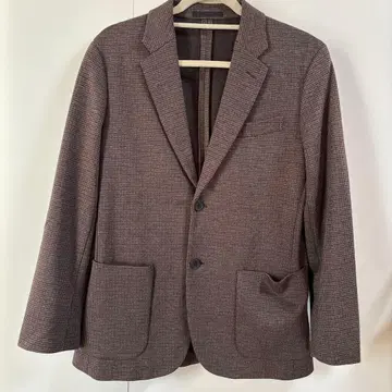 유니클로 테일러드 자켓 코트 체크 깅엄