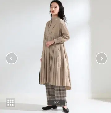 새상품급! 레이빔즈 베이지 긴팔 셔츠 원피스 ONE SIZE