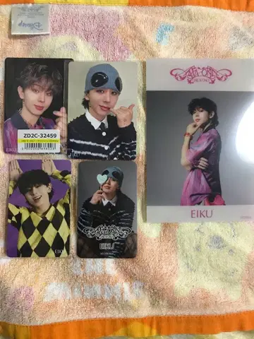 원엔 AMAZONIA 특전, 봉입 트레이딩 카드 EIKU 5점