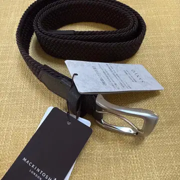 MACKINTOSH 브라운 웨빙 벨트