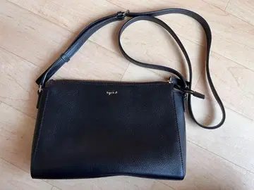 agnes b. 에네스베 블랙 소가죽 숄더백