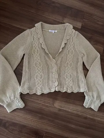 rebecca taylor 베이지 가디건 사이즈 2