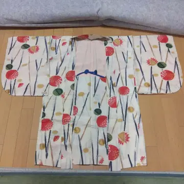 앤티크 순수 실크 추상 꽃무늬 명선 긴 겉옷