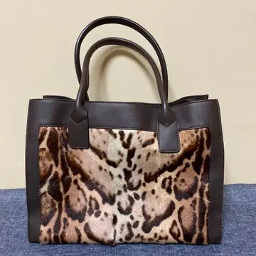Lisa Conte 송치 레오파드 무늬 토트백