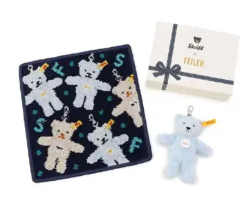 Steiff x Feiler 테디베어 손수건 세트