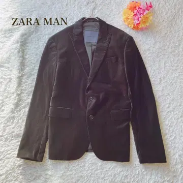 ZARA MAN [ S ] 테일러드 자켓 벨로아풍 블랙 기념 행사