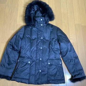 뉴요커 블랙 다운 자켓 후드 부착 퍼 부착 9호