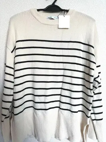 ZARA 보더 긴팔 니트 M 사이즈