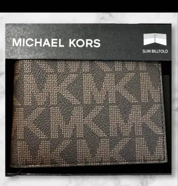 마이클 코스 시그니처 빌포드 브라운 슬림 지갑