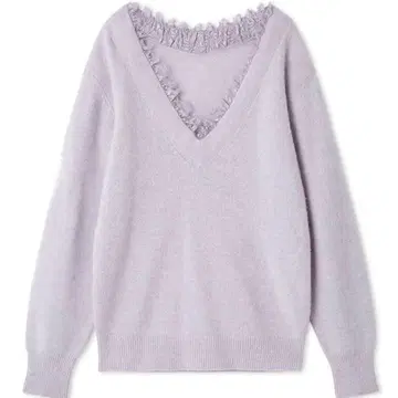 25AW 신상 택 포함 새상품 SNIDEL 폭스 카라 레이스 풀오버