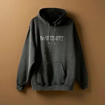 미세스 그린애플 후드 부착 맨투맨