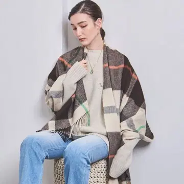 새상품 조슈아 에리스 Joshua Ellis 캐시미어 대형 스톨