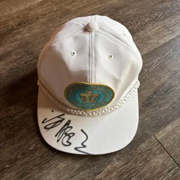 주니치 크라운즈 사인 포함 화이트 캡 빈티지