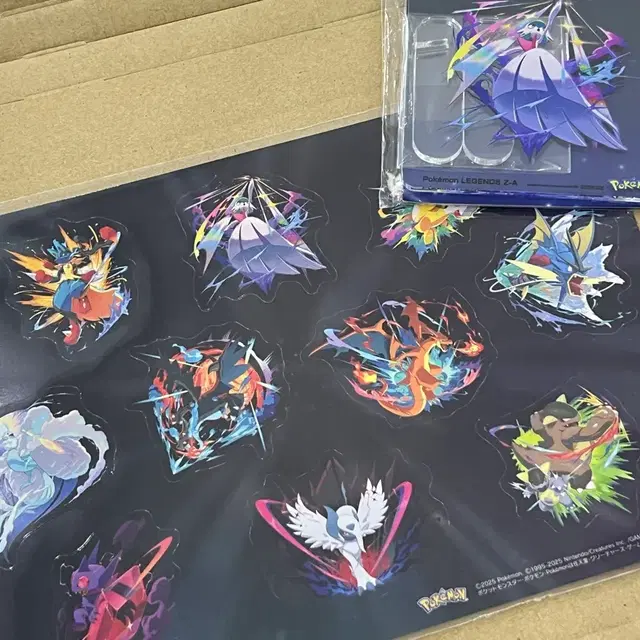 포켓몬레전드ZA 아크릴 스탠드 + 스티커 라쿠텐특전 새상품