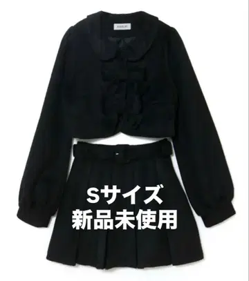 bubbles 울 리본 셋업 블랙