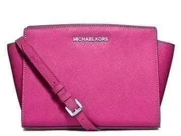 마이클코어스 핑크 가죽 숄더백