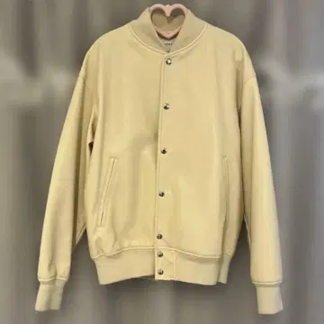 INHERIT 베이크루즈 블루종 바시티 자켓 인조 가죽