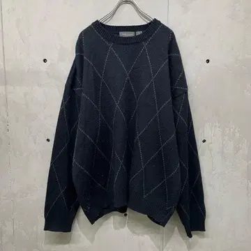 Van Heusen  90s 아가일 스웨터