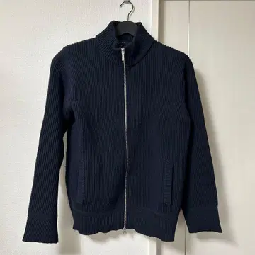 TAKAQ 타카큐 남성용 풀 지퍼 리바 뜨개질