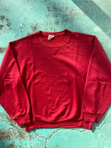 [ 90 s ] RUSSEL Plain sweat red