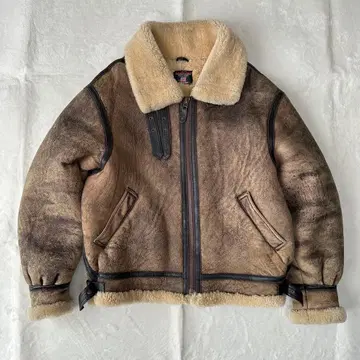 WIND ARMOR B-3 플라이트 자켓 가죽 자켓 무스탕