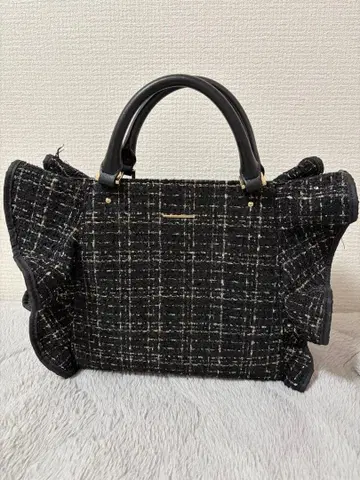 사만사 베가 트위드 프릴 토트 (대)