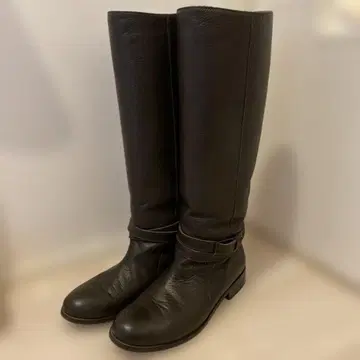 BRUNOMAGLI 블루 롱 부츠 35.5 다크 브라운 계열