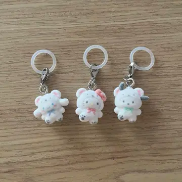 산리오 메지루시 액세서리 복슬복슬 스노우 시나몬 키티 포차코