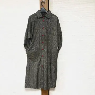 실크 명주 롱 코트 손바느질