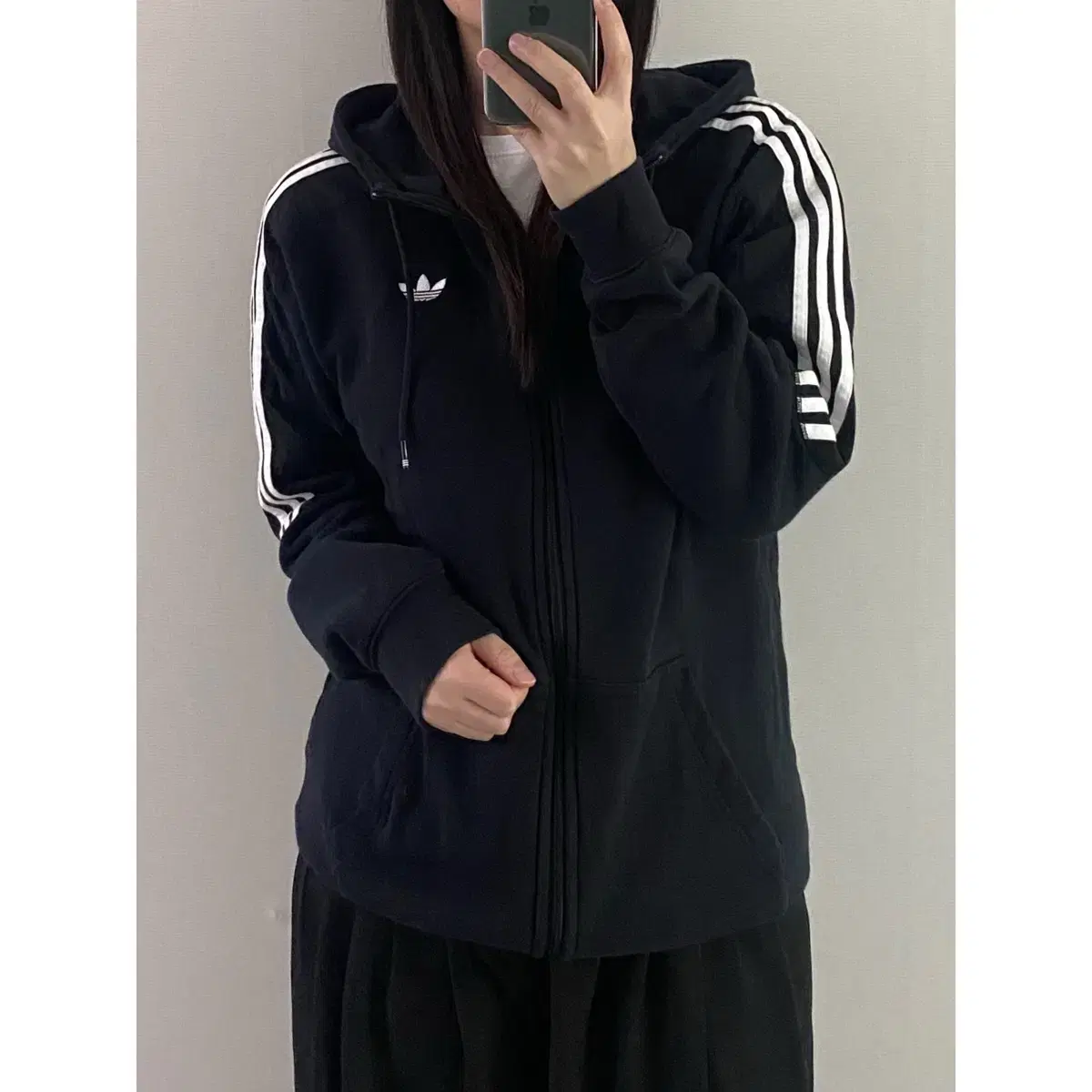 Adidas hooded zip-up