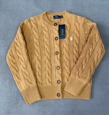 미사용 폴로베어 폴로 랄프 로렌 니트 가디건 베이지