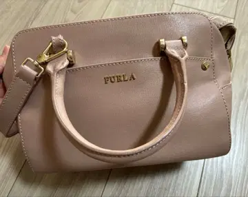 FURLA 핑크 가죽 핸드백