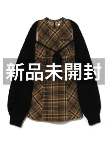 andmary Mimi 체크 세트 미니 드레스