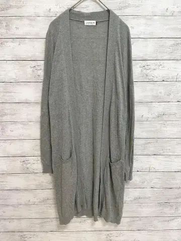 [ LEPSIM ] 렙심 니트 롱 가디건 그레이 ( F ) 고급