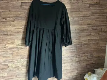 블랙 긴팔 셔츠 원피스