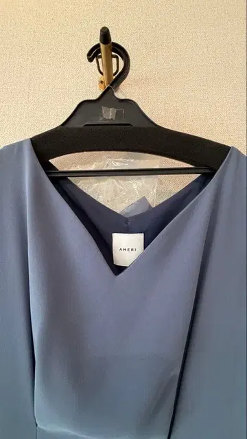 [아메리] 라이트 블루 롱 원피스 긴팔