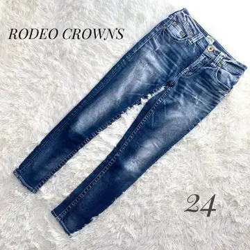 [ RODEO CROWNS ] 데미지 스키니 데님 24인치 ap1688