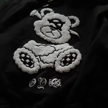 OY 곰 자수 후드티 사이즈 Free